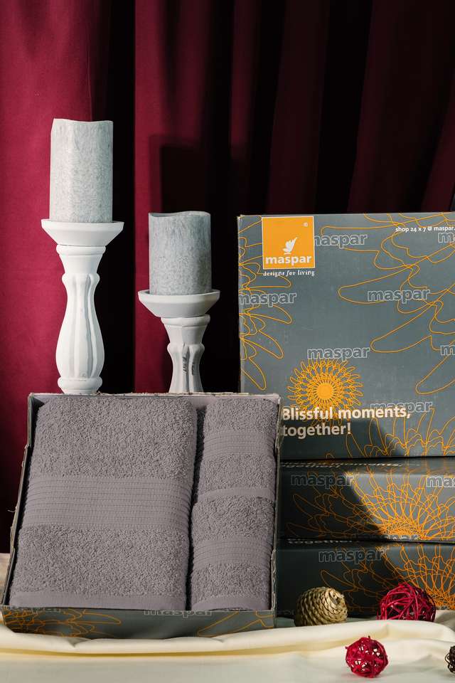 Hermosa-Jeneth-100--Cotton-Grey-4-PC-Bath-Towel-Set