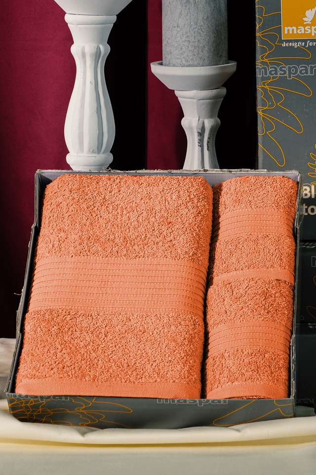 Hermosa-Jeneth-100--Cotton-Orange-4-PC-Bath-Towel-Set