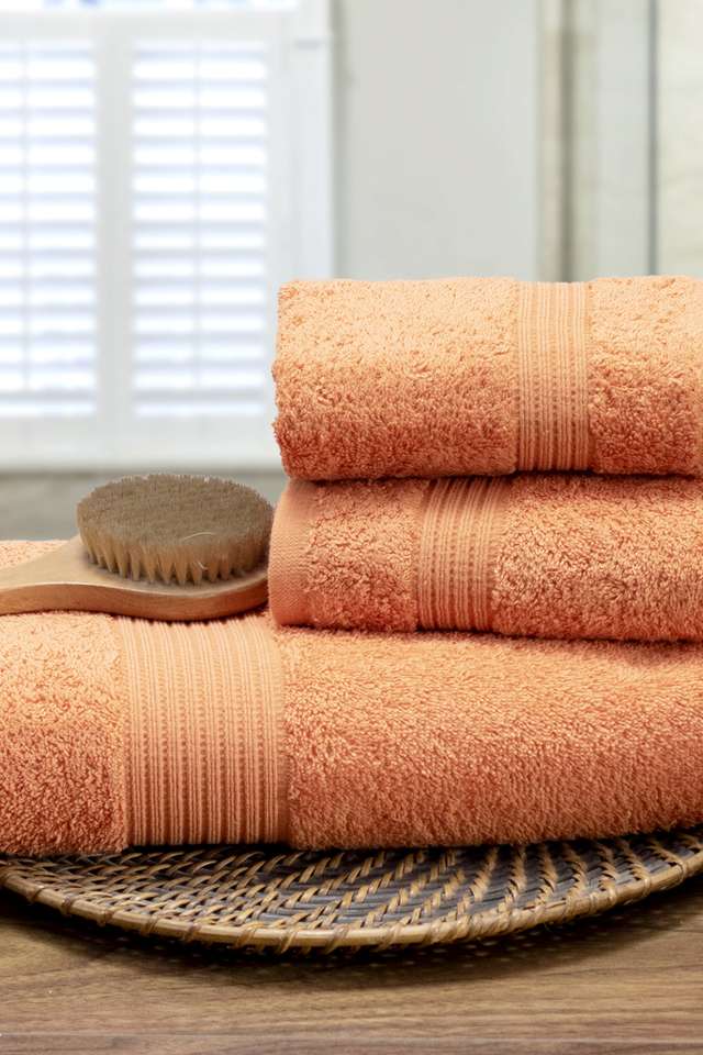 Hermosa-Jeneth-100--Cotton-Orange-4-PC-Bath-Towel-Set