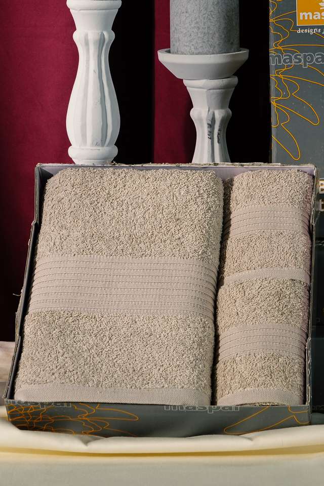 Hermosa-Jeneth-100--Cotton-Beige-4-PC-Bath-Towel-Set