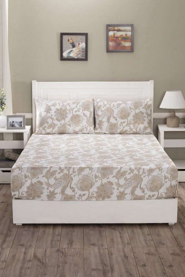 Mabel-Double-Neutral-Bed-Sheet-with-Pillow-Case