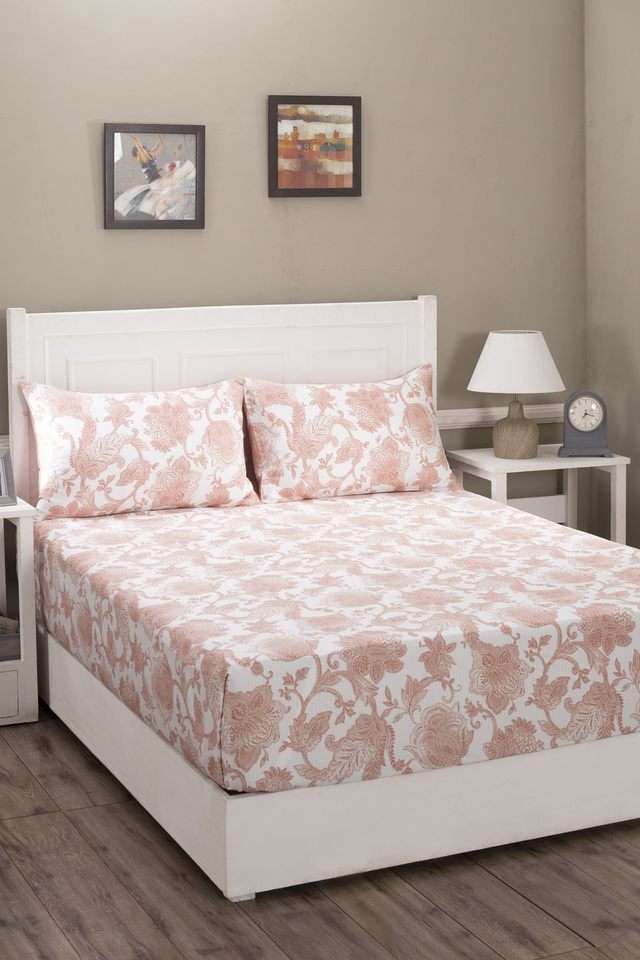 Mabel-Double-Red-Bed-Sheet-with-Pillow-Case