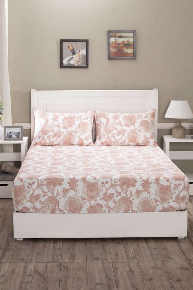 Mabel-Double-Red-Bed-Sheet-with-Pillow-Case