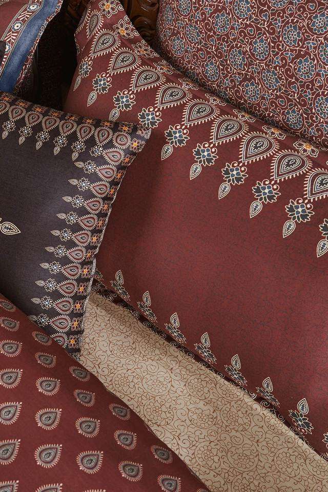 210-TC-Cotton-Classic-King-Double-Bedsheet-with-1-Duvet-Cover -4-Pillow-Covers -2-Cushion-Covers