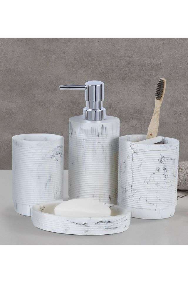 Polyresin-4Pc-Bathset -Marble
