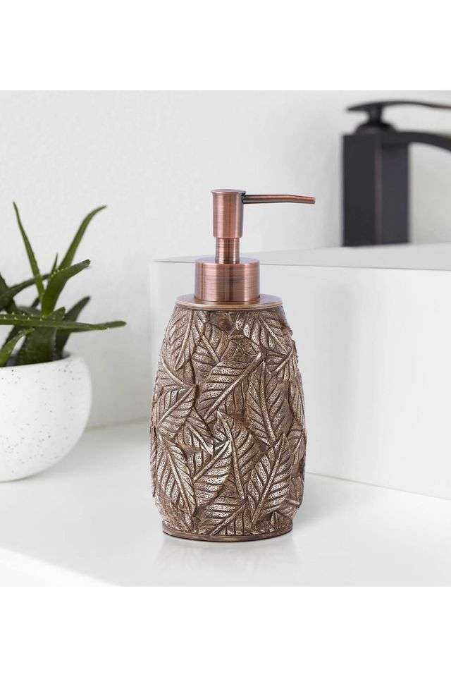 Polyresin-Soap-&-Lotion-Dispenser -320-ml -Brown