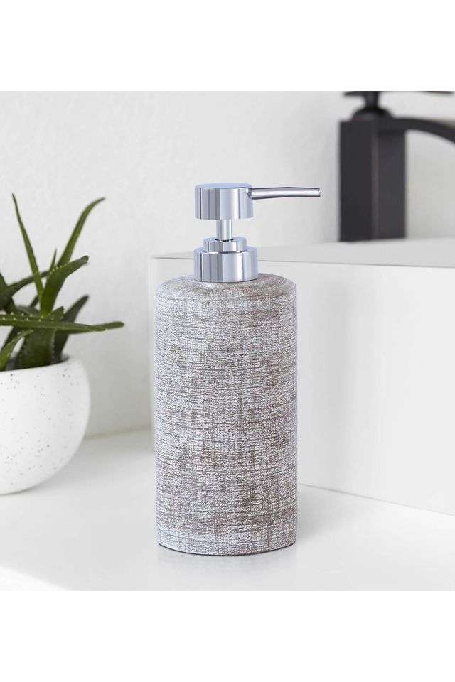 Polyresin-Soap-&-Lotion-Dispenser -320-ml -Grey