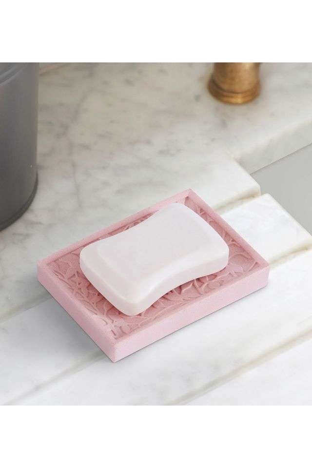 Polyresin-Soap-Dish-with-Hole -Sandstone