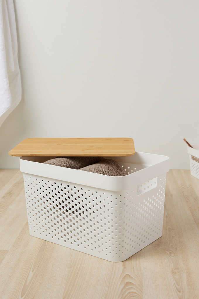 Essentials-Perforated-Storage-Box-With-Bamboo-Lid-18-L