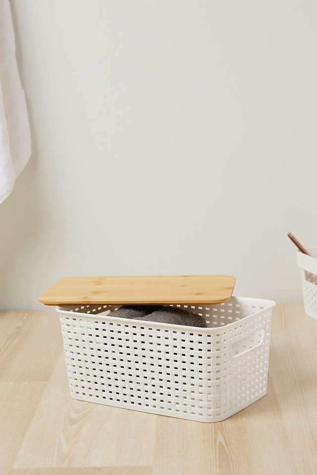 Essentials-Perforated-Storage-Box-With-Bamboo-Lid-5.5-L