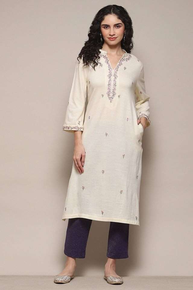 Tie-&-Dye-Acrylic-Collared-Women-s-Kurta