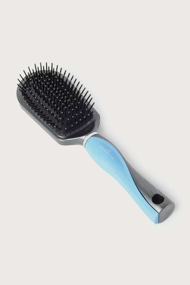 Cushioned-Hair-Brush---Blue-&-Black