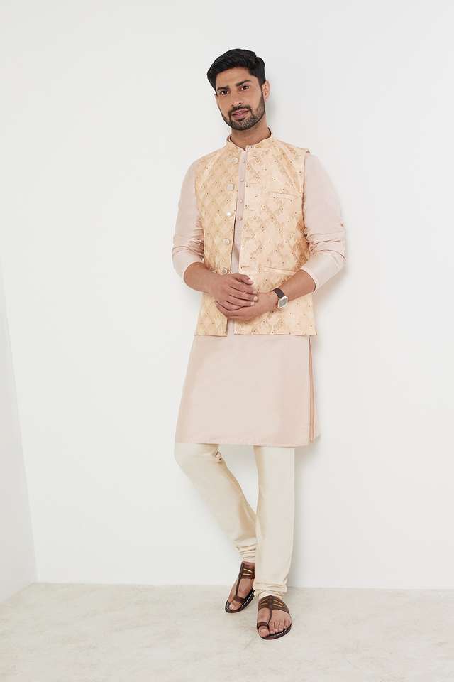 Jacquard-Polyester-Slim-Fit-Men-s-Waistcoat