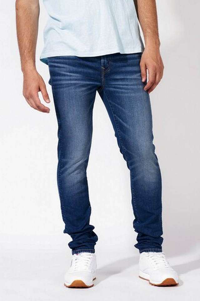 Light-Wash-Cotton-Skinny-Fit-Men-s-Jeans