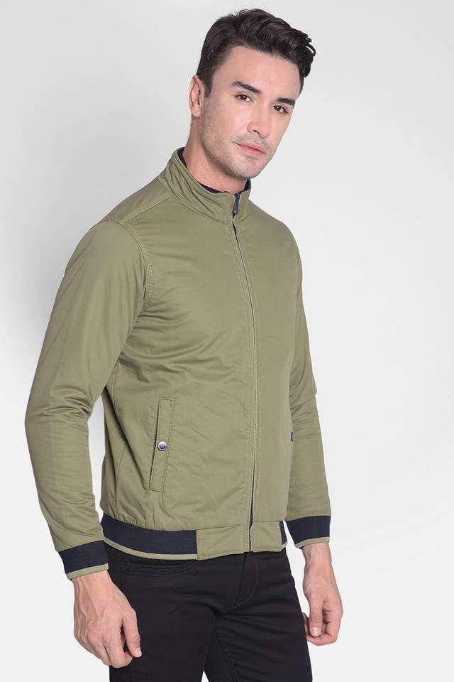 Solid-Cotton-Regular-Fit-Men-s-Casual-Jacket