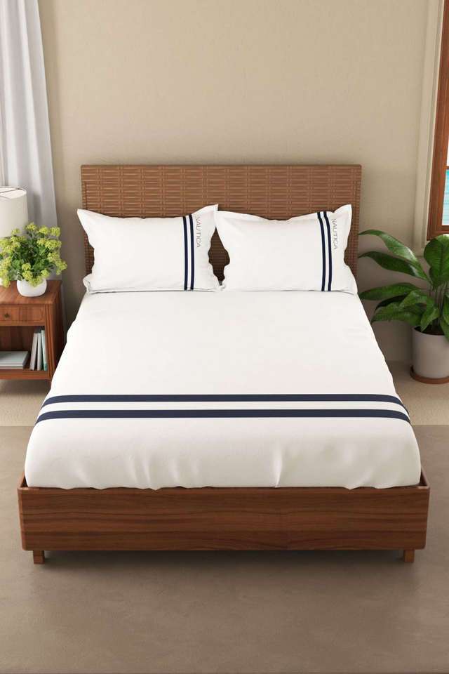 Luxurious-100--Egyptian-Satin-Fitted-Cotton-King-Bedsheet-with-2-Pillow-Covers