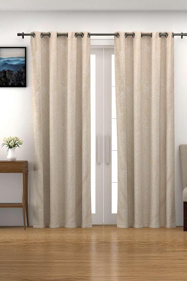 Adorne-Damask-Blackout-Jacquard-Door-Curtains-Set-Of-2