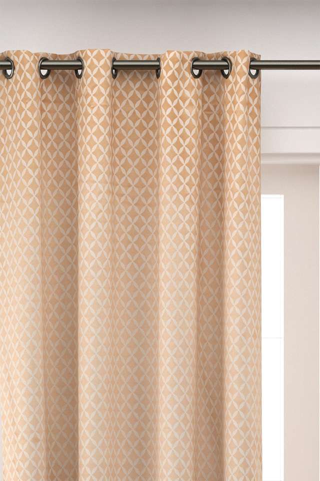 Adorne-Diamond-Jacquard-Window-Curtains-Set-Of-2
