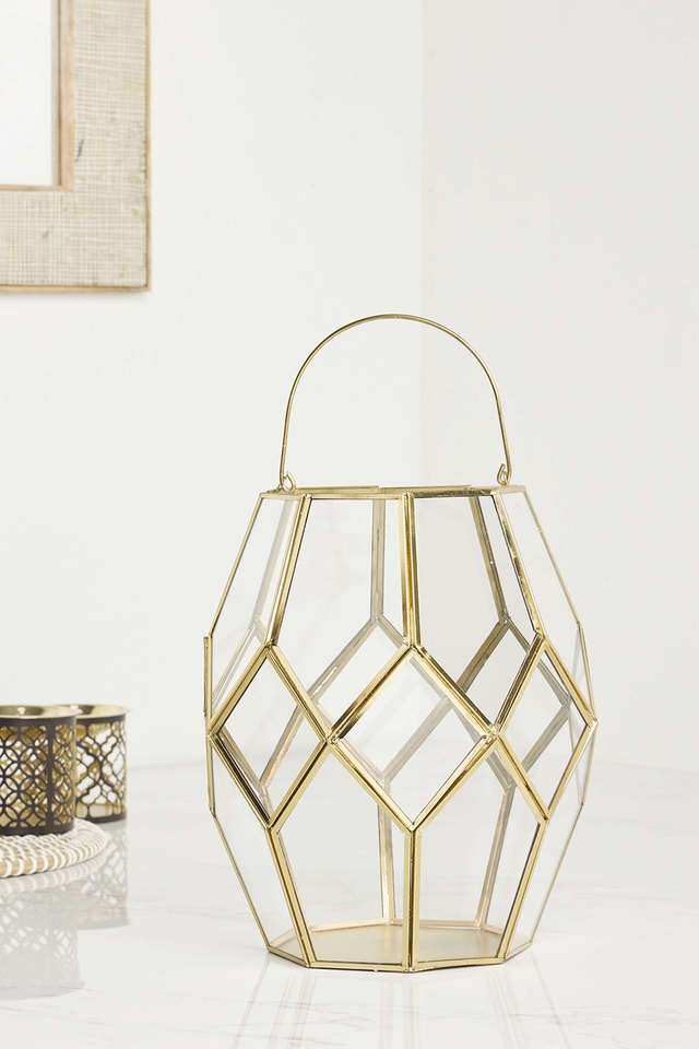 Faceted-Long-Glass-Vase