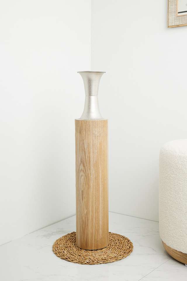 Natural-Wood-Floor-Vase-M-28-Inch