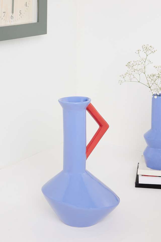 Treat-Yourself-Blue-Handle-Vase