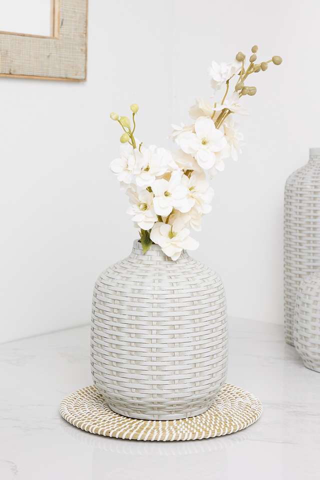 Bamberg-Bamboo-Resin-Vase-Round---M