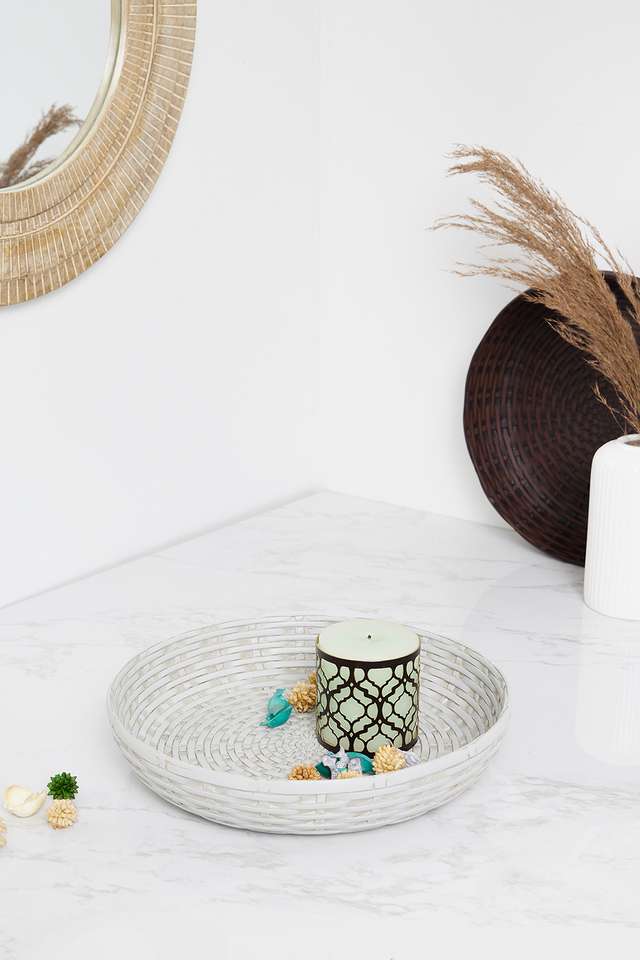 Bamberg-Bamboo-Resin-Plate-Whte---M