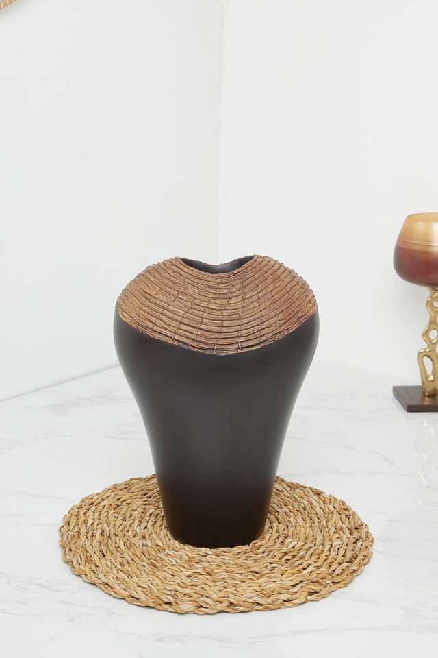 Melange-Polyresin-Vase