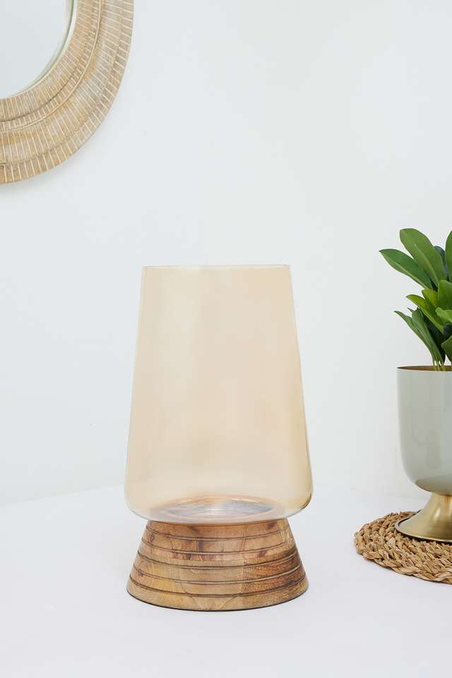 Walnut-Lustre-Hurricane-Vase-L