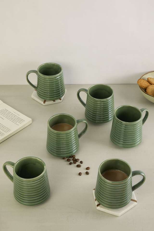 Ripple-Latte-Mug-Set-of-6-Mint