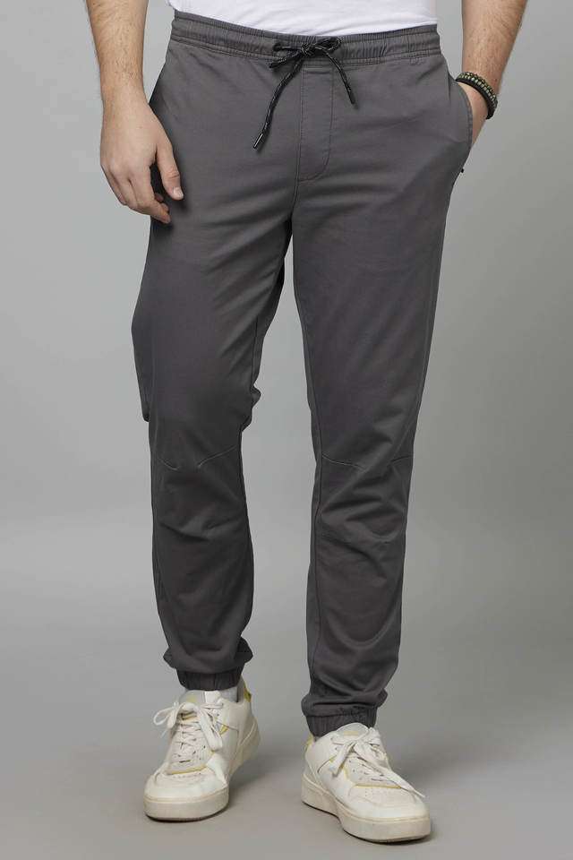 Solid-Cotton-Slim-Fit-Men-s-Casual-Trousers