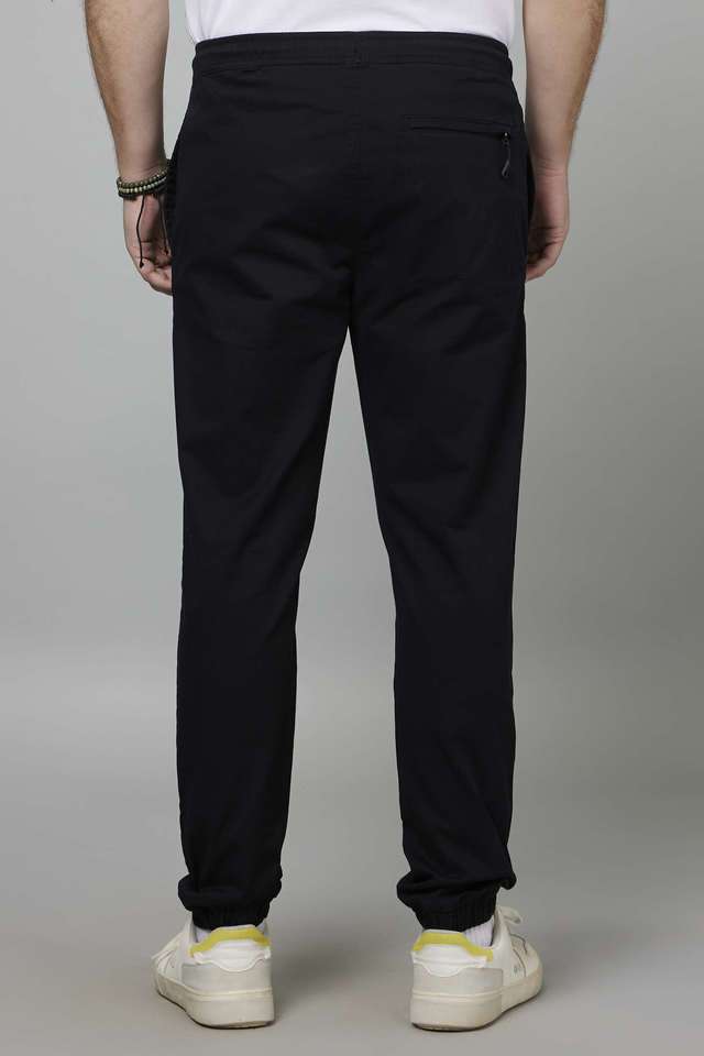 Solid-Cotton-Slim-Fit-Men-s-Casual-Trousers