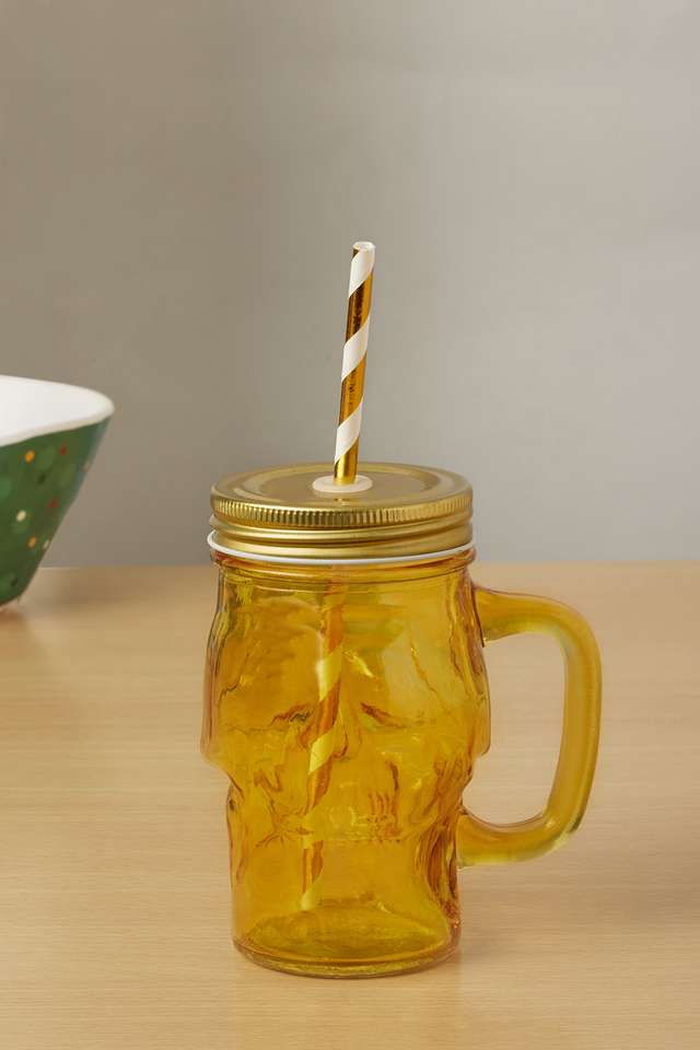Popart-Treat-Yourself-Skull-Jar-Yellow-500Ml