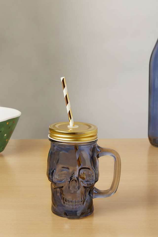 Popart-Treat-Yourself-Skull-Jar-Blue-350Ml
