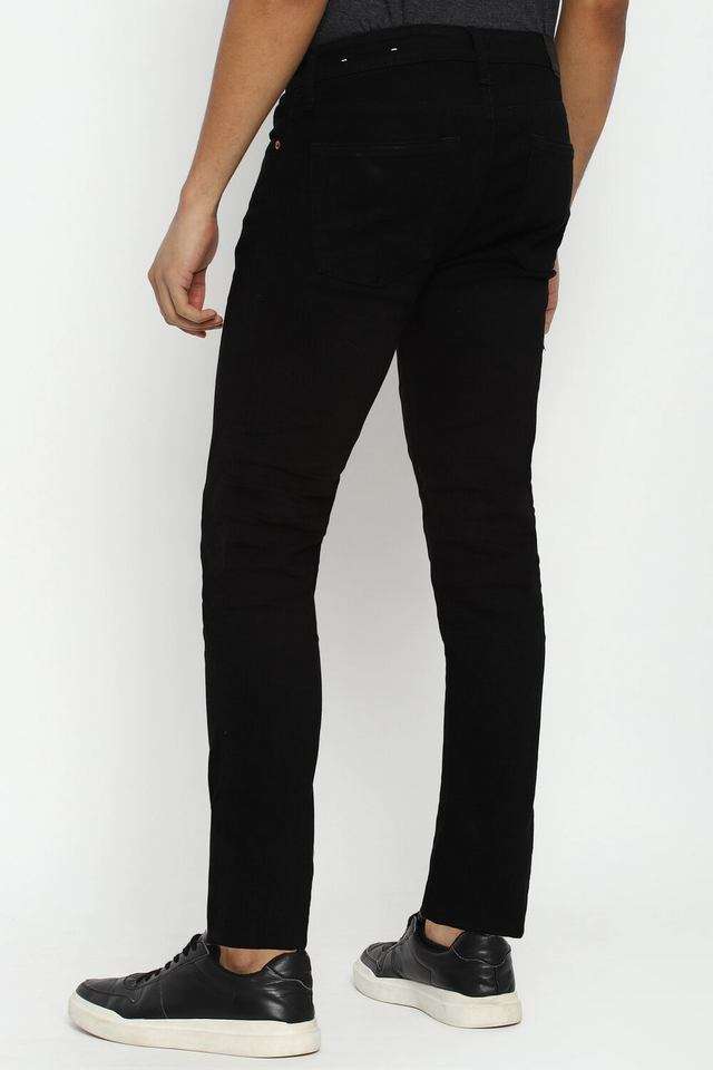 Light-Wash-Polyester-Slim-Fit-Men-s-Jeans