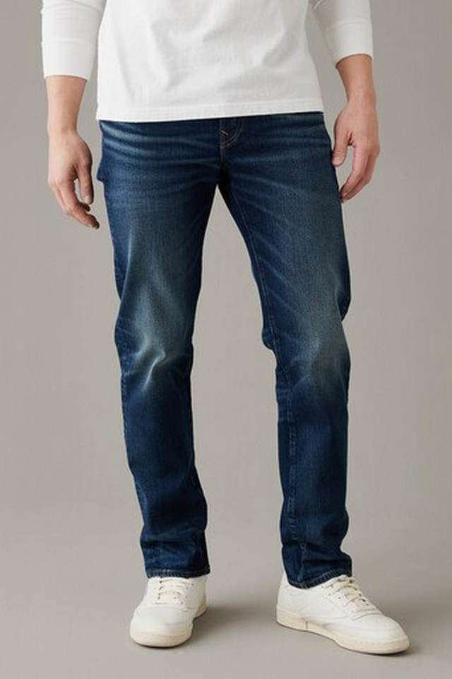 Light-Wash-Cotton-Straight-Fit-Men-s-Jeans