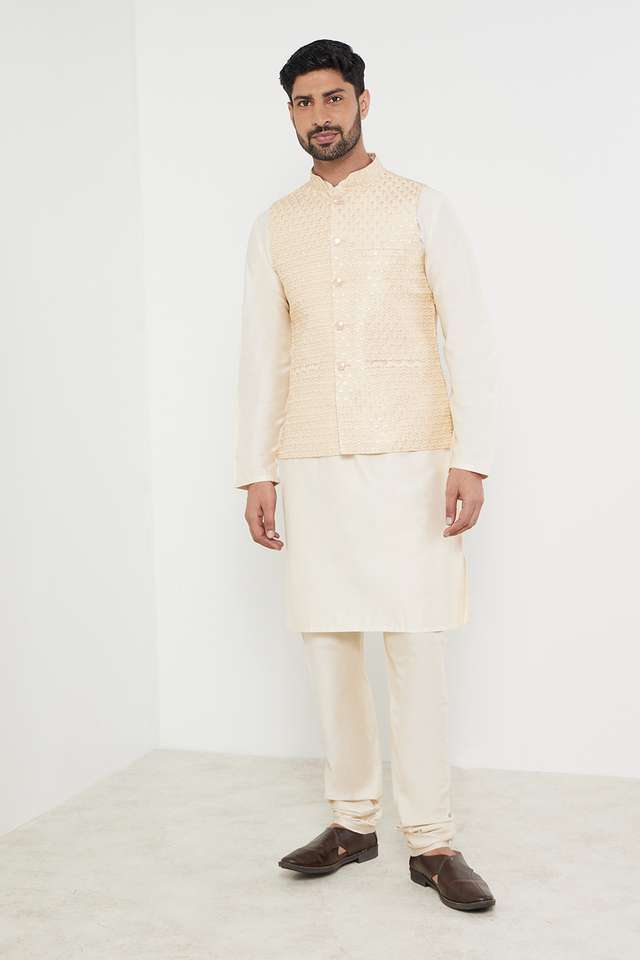 Solid-Viscose-Blend-Slim-Fit-Men-s-Festive-Wear-Churidar