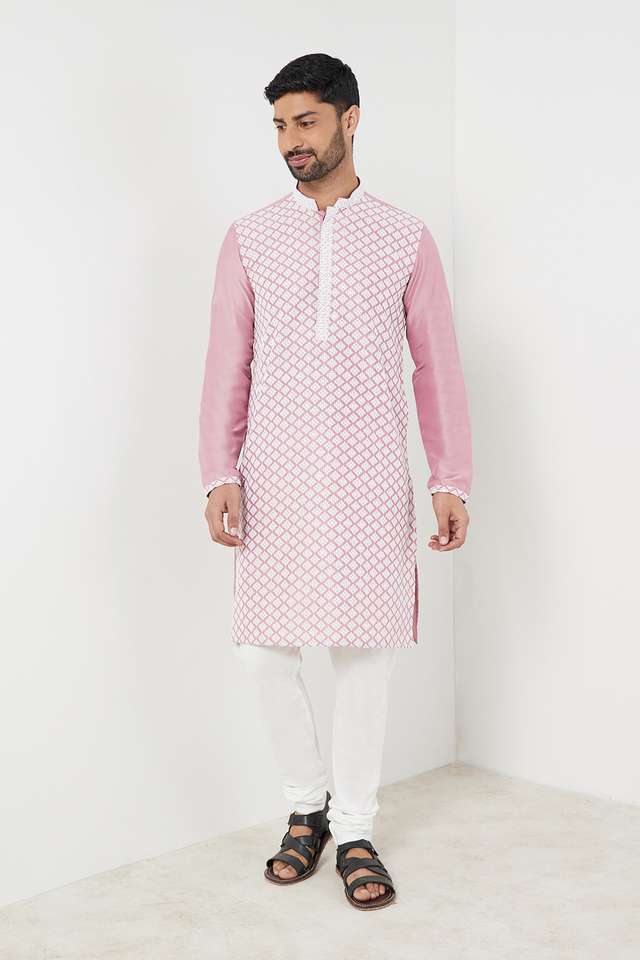 Solid-Viscose-Blend-Slim-Fit-Men-s-Festive-Wear-Churidar