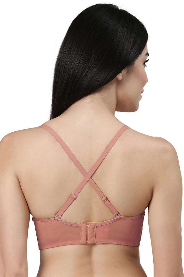 Wired-Fixed-Strap-Padded-Women-s-T-Shirt-Bra