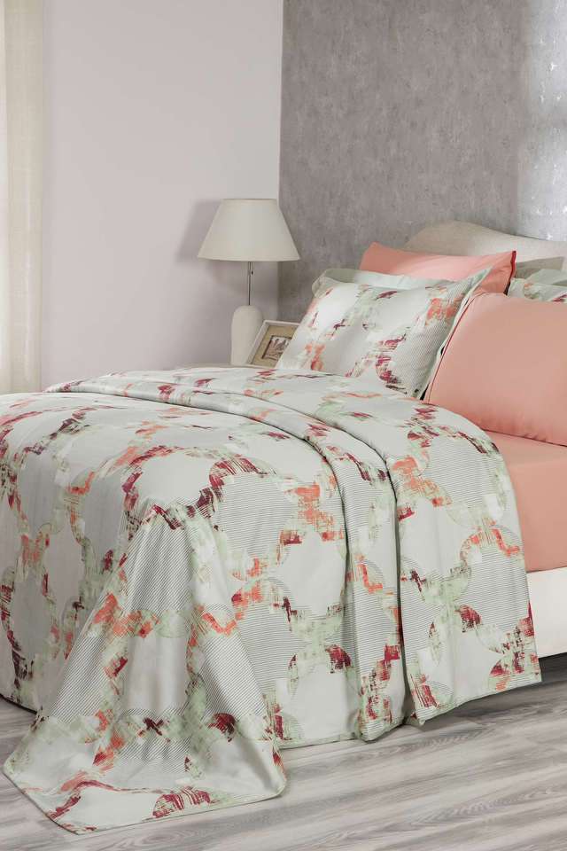 Hues-Enchanted-Harmony-Ogee-Flent-Green-King-Duvet-Cover-With-Pillow-Case
