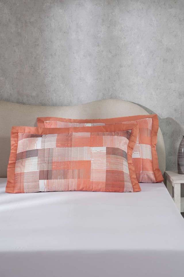 Hues-Enchanted-Harmony-Division-Loaf-Orange-Standard-Pillow-Sham-Set