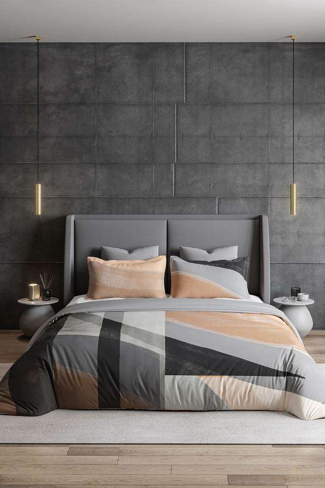 210-TC-Cotton-Geometric-King-Double-Bedsheet-with-2-Pillow-Covers