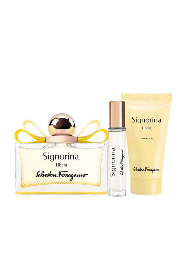 Ferragamo-Signorina-Libera-Set-(Eau-De-Parfum-100-ml -10-ml -Body-Lotion-50-ml)