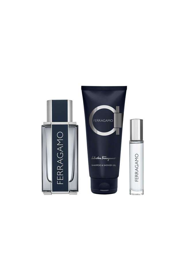 Pour-Homme-Set---Pack-of-3 -EDT-100-ml-+-Shampoo-&-Shower-Gel-100-ml-+-Purse-Spray-10-ml