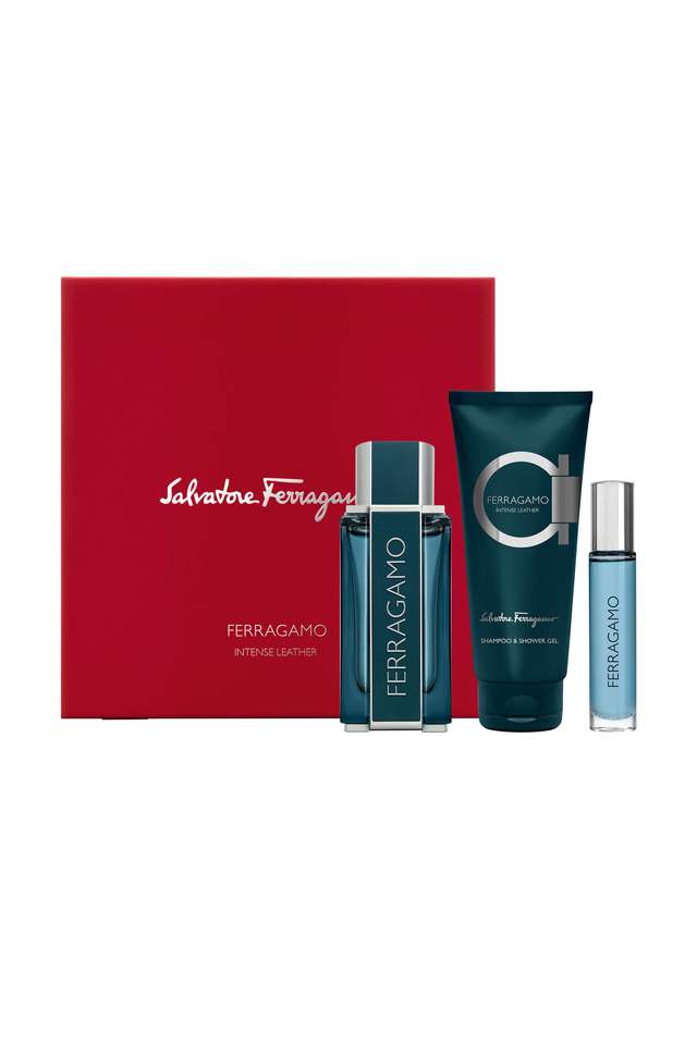 Intense-Leather-Set---Pack-of-3 -EDP-100-ml-+-Shampoo-&-Shower-Gel-100-ml-+-Purse-Spray-10-ml