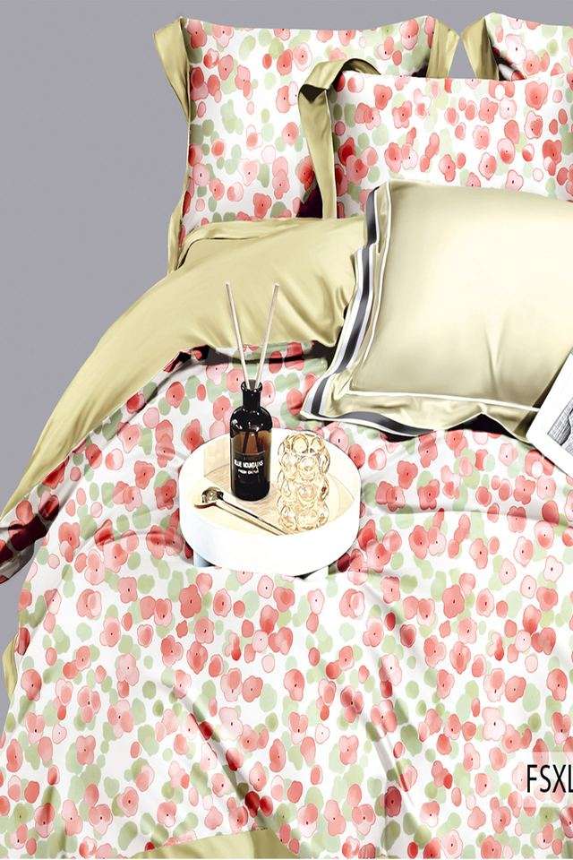 Cotton-Four-Seasons-350-TC-Double-Bed-Super-King-Size-Printed-Bedsheet-with-2-Pillow-Covers(Size-108-x-108-inches)-Color-FSXL-40218