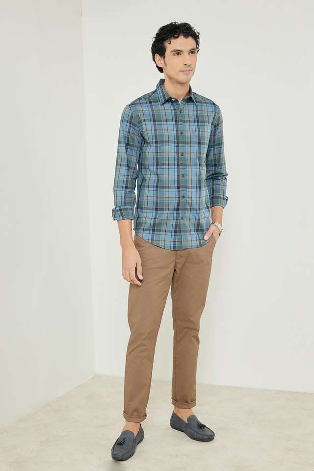 Checks-Cotton-Slim-Fit-Men-s-Casual-Shirt