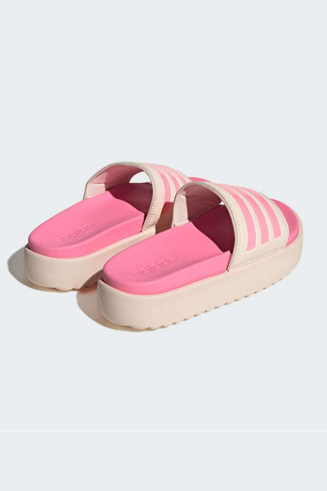 Buy ADIDAS Pink Adilette Platform Synthetic Slip-on Women's Slides