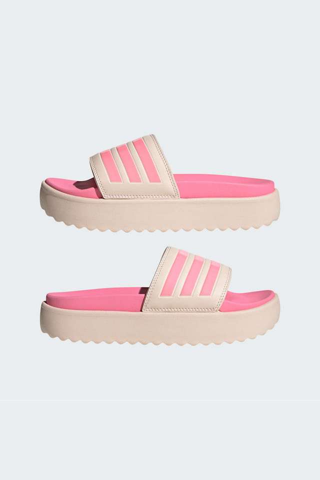 Buy ADIDAS Pink Adilette Platform Synthetic Slip-on Women's Slides