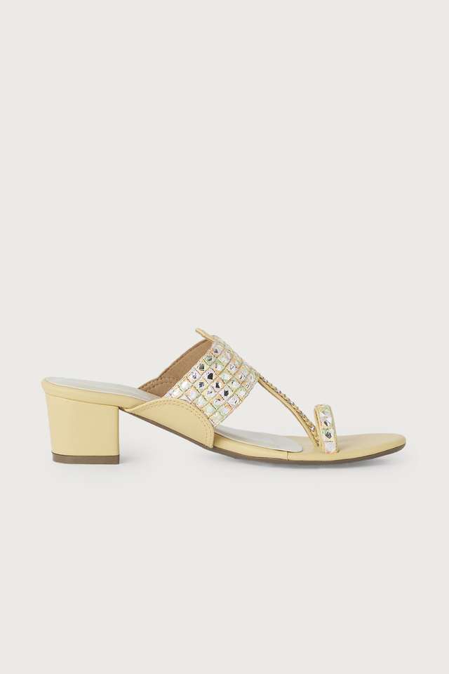 Synthetic-Slip-on-Women-s-Ethnic-Heels